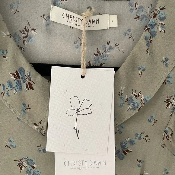 NWT Christy Dawn Vaughn Dress size small in Mums Ditsy Fern - Picture 7 of 11